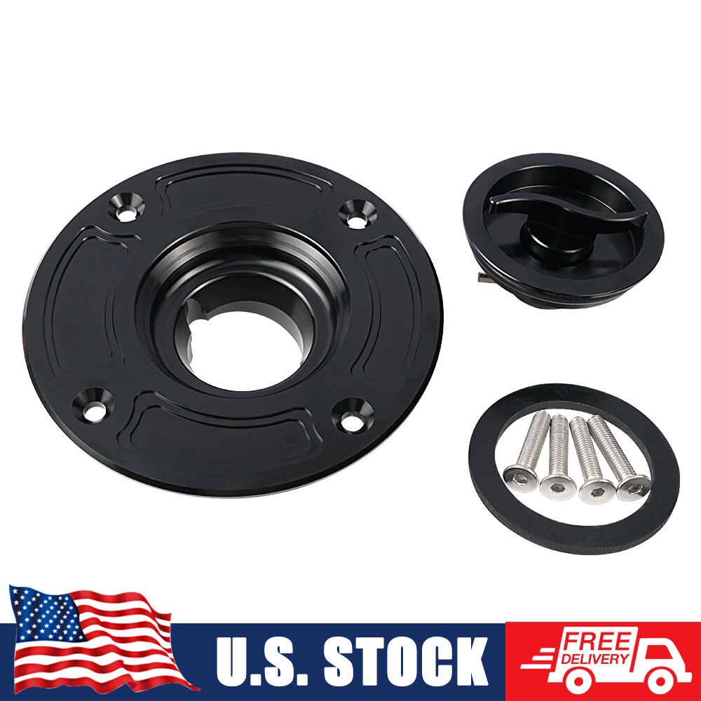 Tank Fuel Gas Cap Keyless 4 Holes For Suzuki GSXR600 750 1000 1300 GS600F SV650