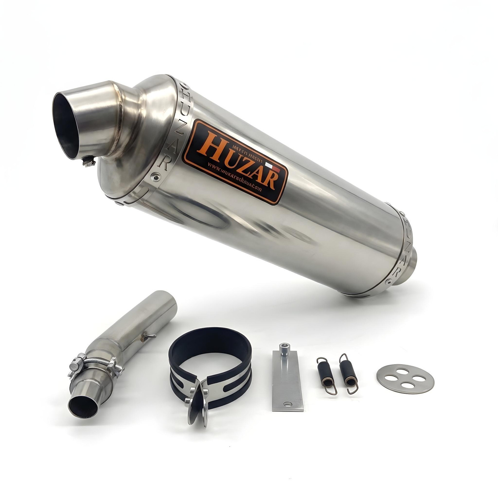 Stainless steel polished 50 cm oval muffler Honda CBR 600 F2, F3