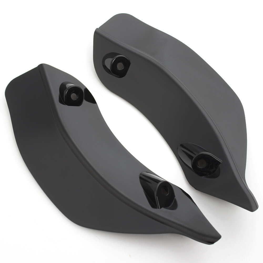 Black Side Wings Upper Fairing Wind Air Deflector for Harley Road Glide 2015-21