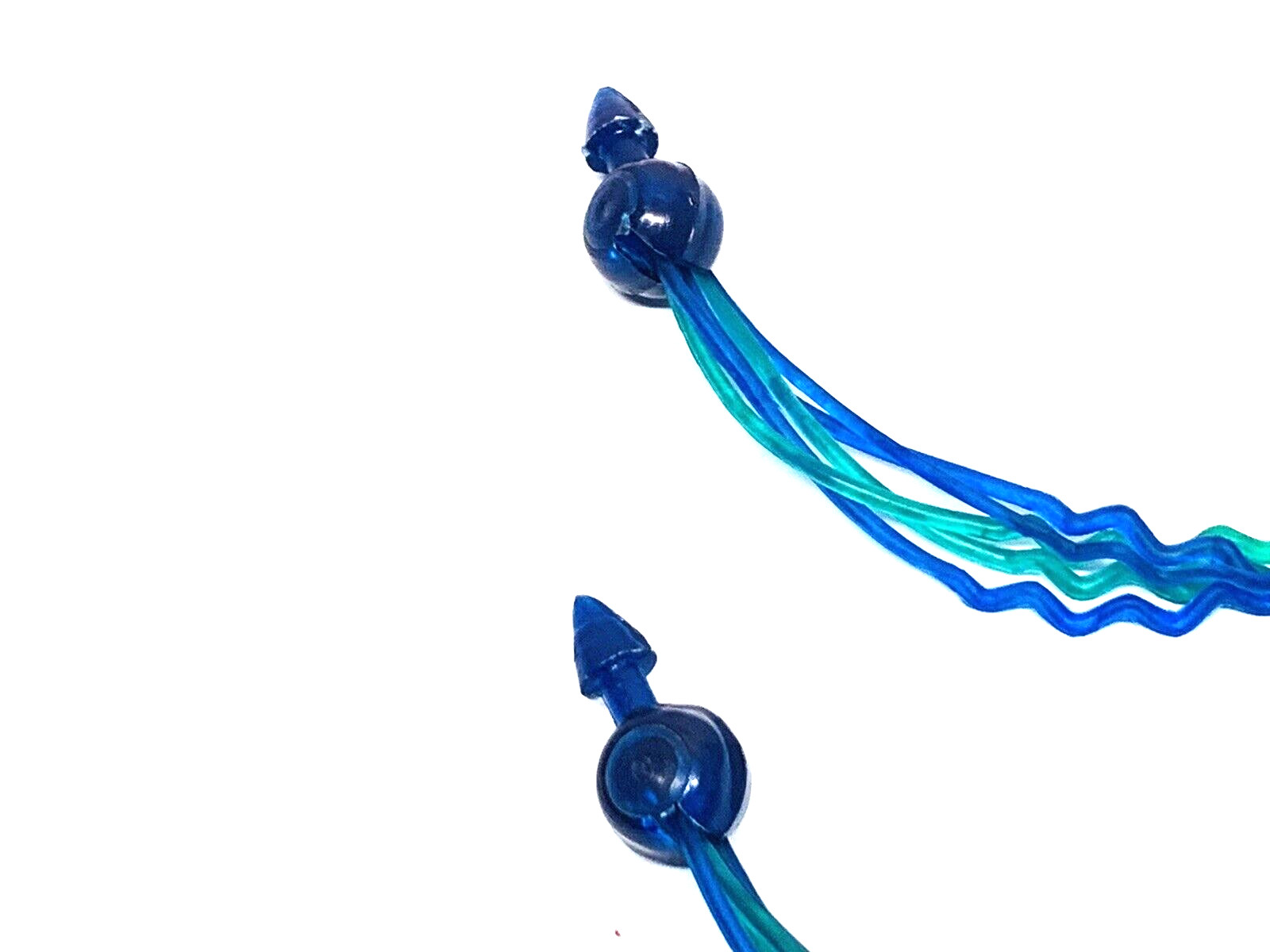 LAMBRETTA VESPA BIEMME BLUE BALL BLUE AND GREEN MOD STYLE ZIG ZAG TASSELS