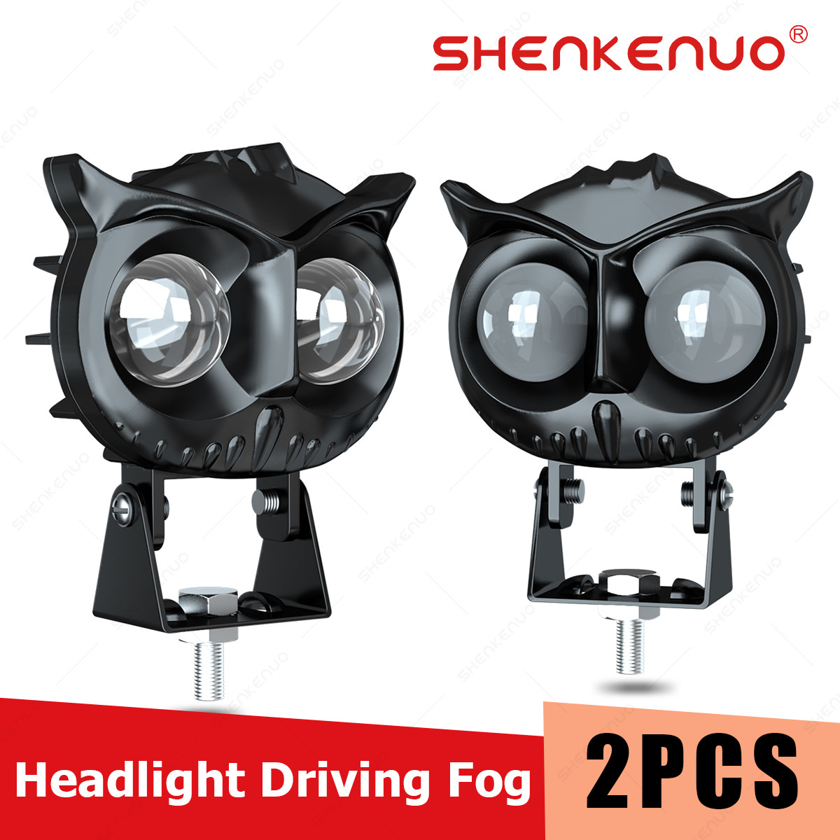 2X LED Work Light Pods Spot Fog Lamp Yellow White Off road Driving UTV SUV Truck