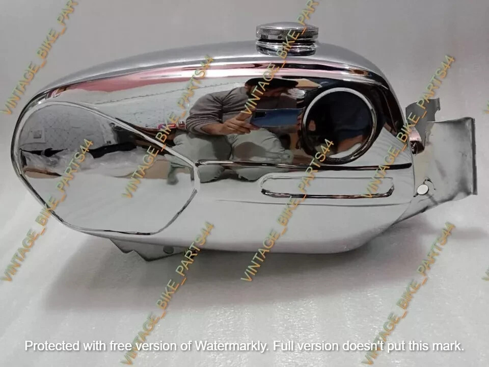 Zündapp Ks 50 Super Sport Type 517-20 Chrome Fuel Gas Tank 1971 + Cap |Fit For