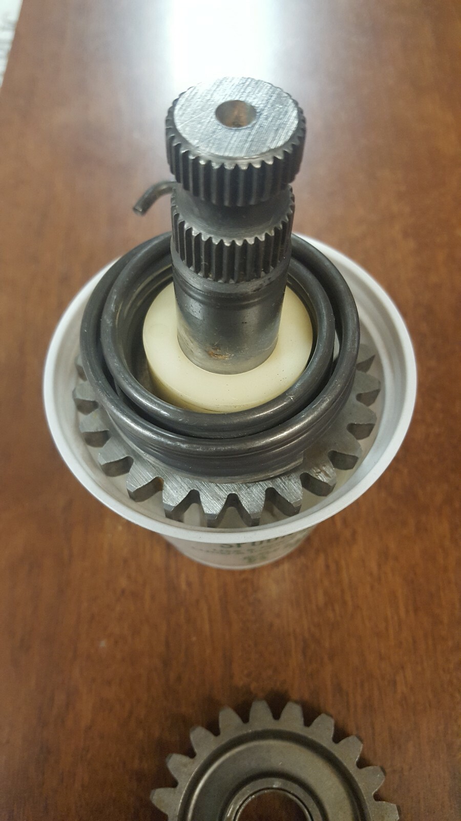 YAMAHA 1979-1980 YZ-IT 250-400 KICK-START AXLE SHAFT & IDLE GEAR ASSY 2K7-15661