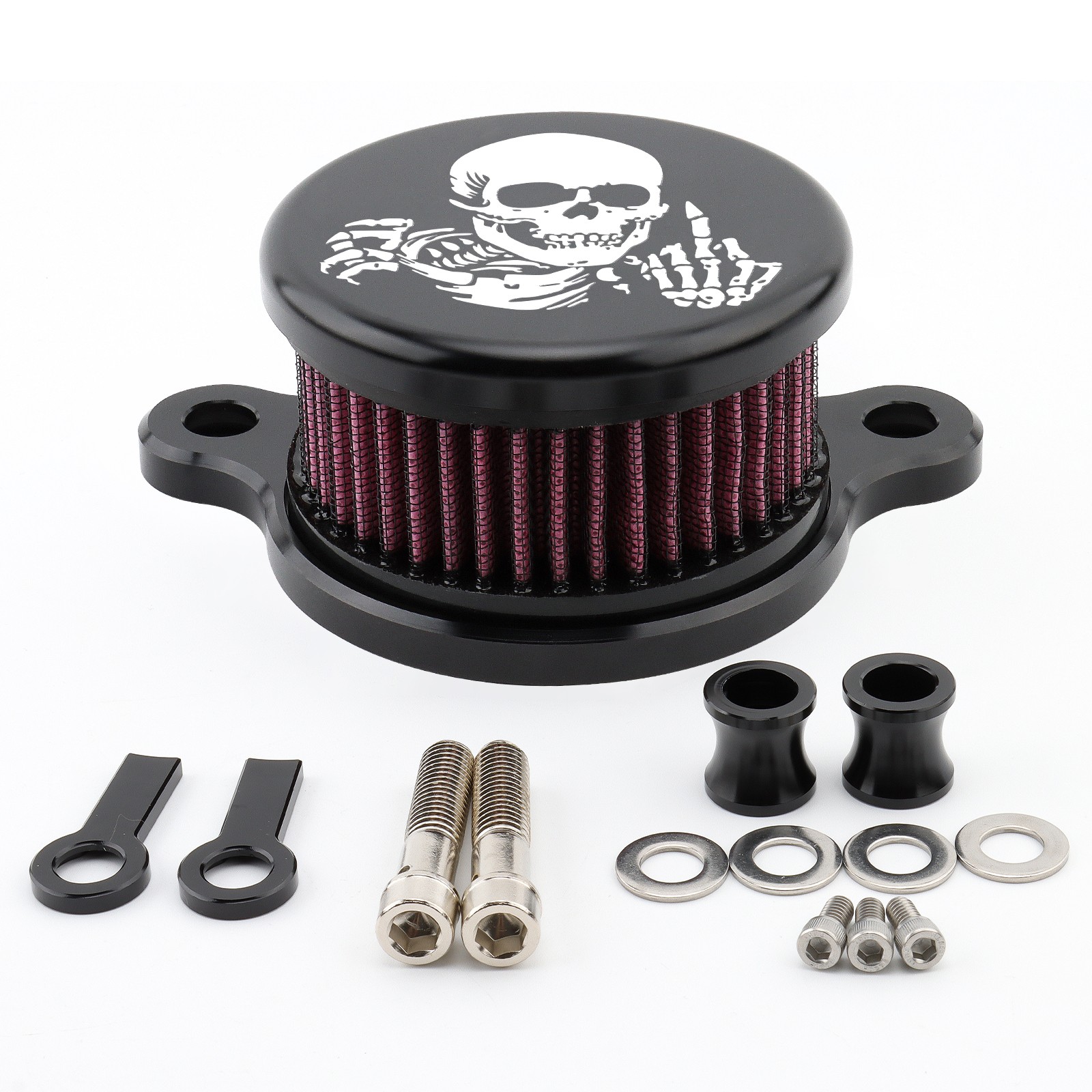 Motorcycle Air Cleaner Intake Filter For Harley Sportster XL 883 1200 48 72 Iron