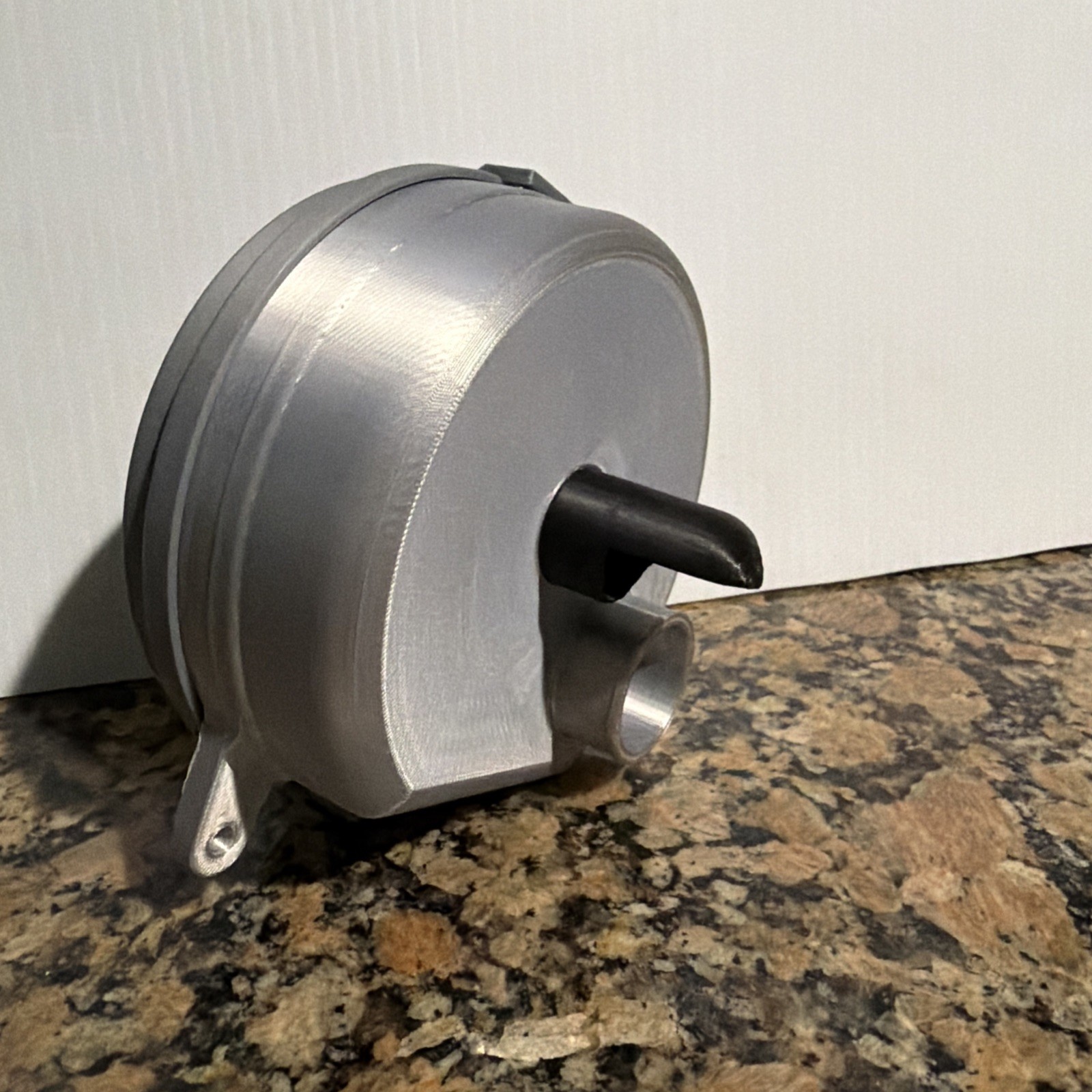 Suzuki FA50SHUTTLE Air Box 3D Printed From Silver and Black PETG Filament .