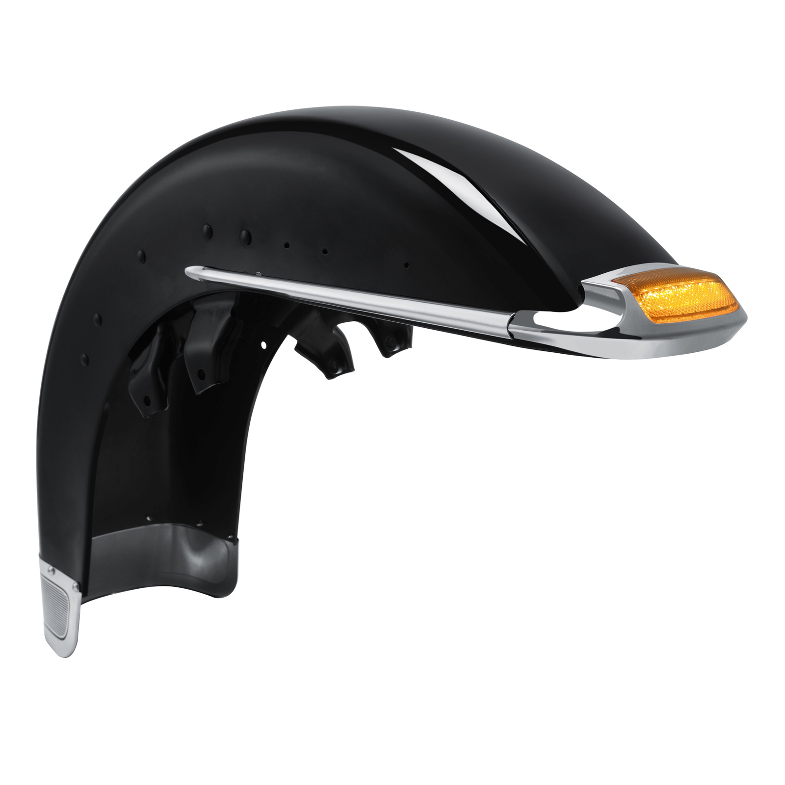 Fit For Harley Electra Glide Ultra 1989-2013 Front Fender Assembly Vivid Black