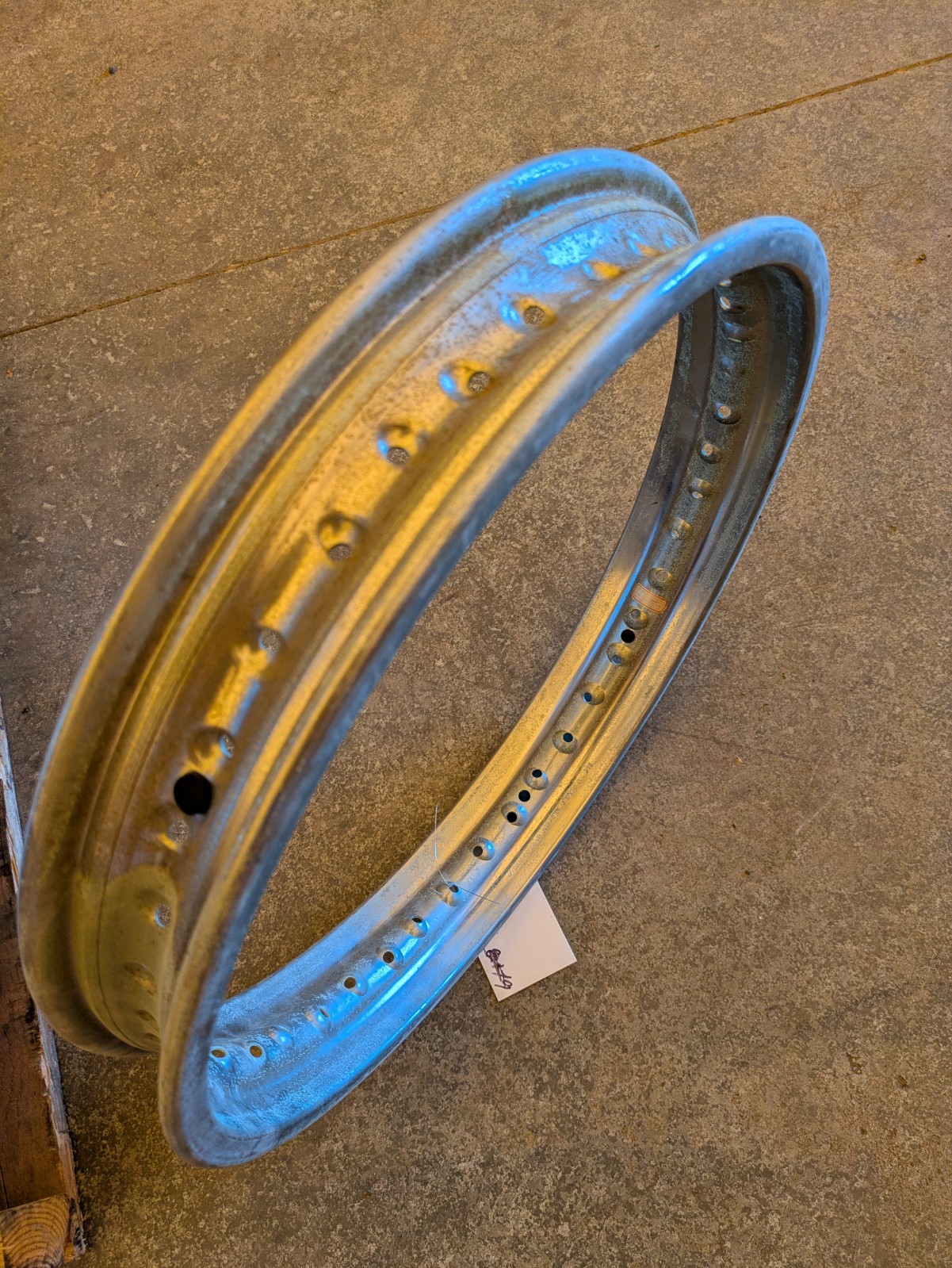 NOS Takasago 2.15×18 18″ 40 Spoke wheel Steel Rim