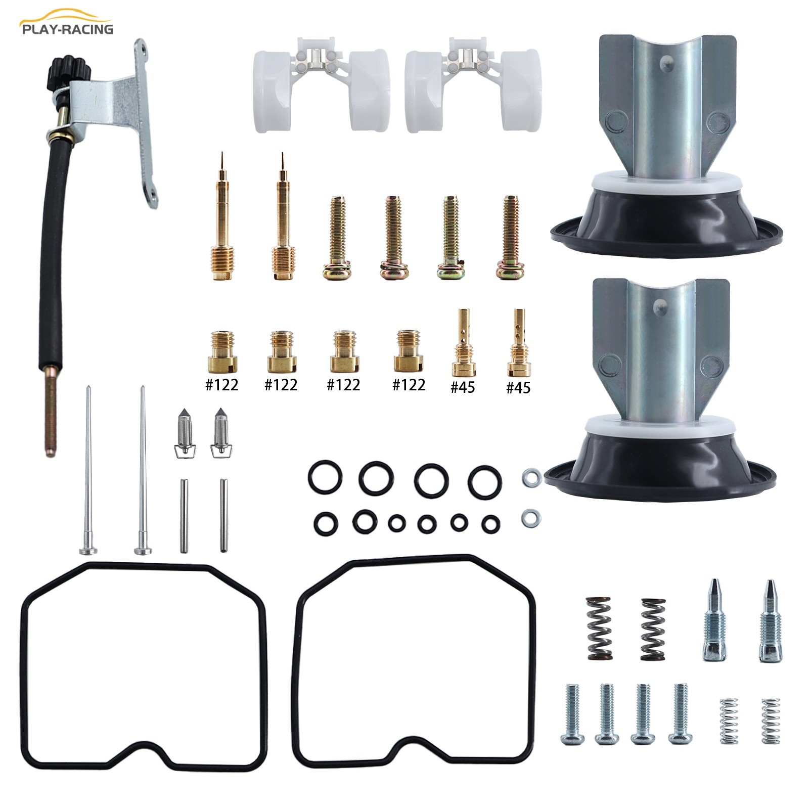 New Carburetor Kit Plunger Diaphragm Float For Kawasaki EN500 C EN500 Vulcan LTD
