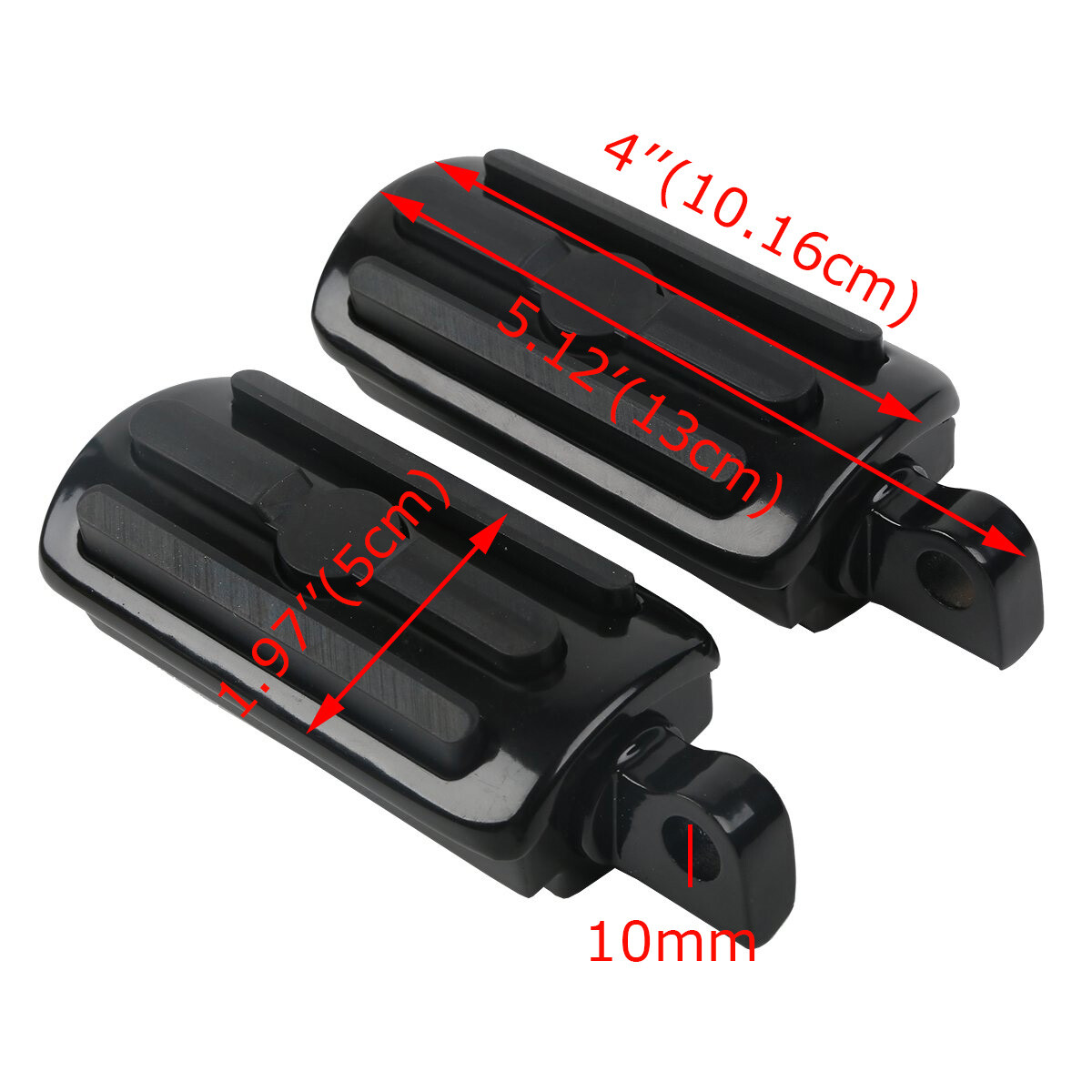 Rear Passenger Foot Pegs Rest Pedal Footpeg Black For Harley Davidson Motorcycle