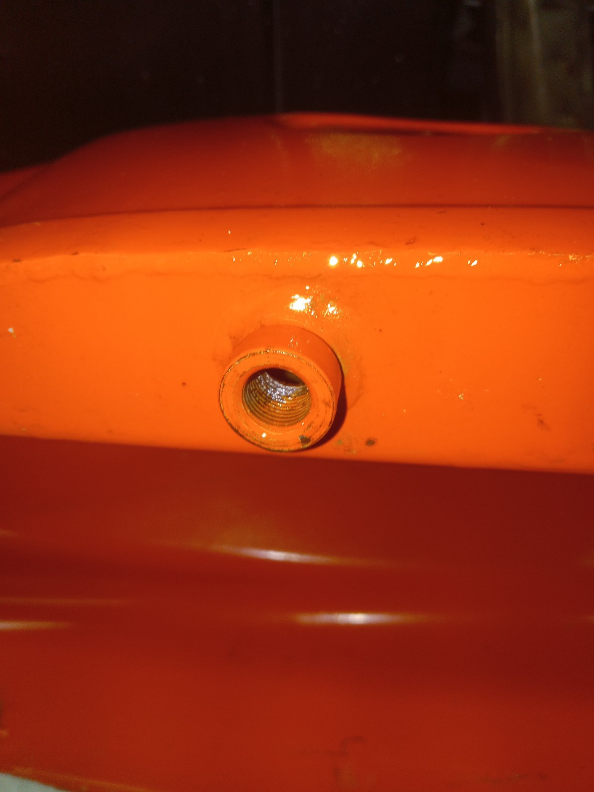 Vintage Orange Benelli Mojave Motorcycle GAS Tank Ducati 260 CHOPPER A3223