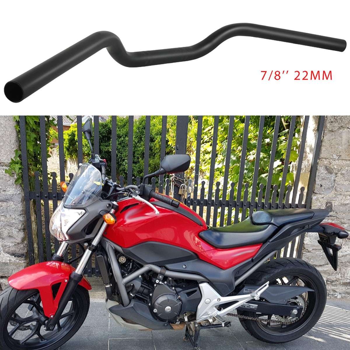 Motorcycle 7/8″ 22mm Handlebar Tracker Drag Bar For Honda NC700S NC700X NC750X