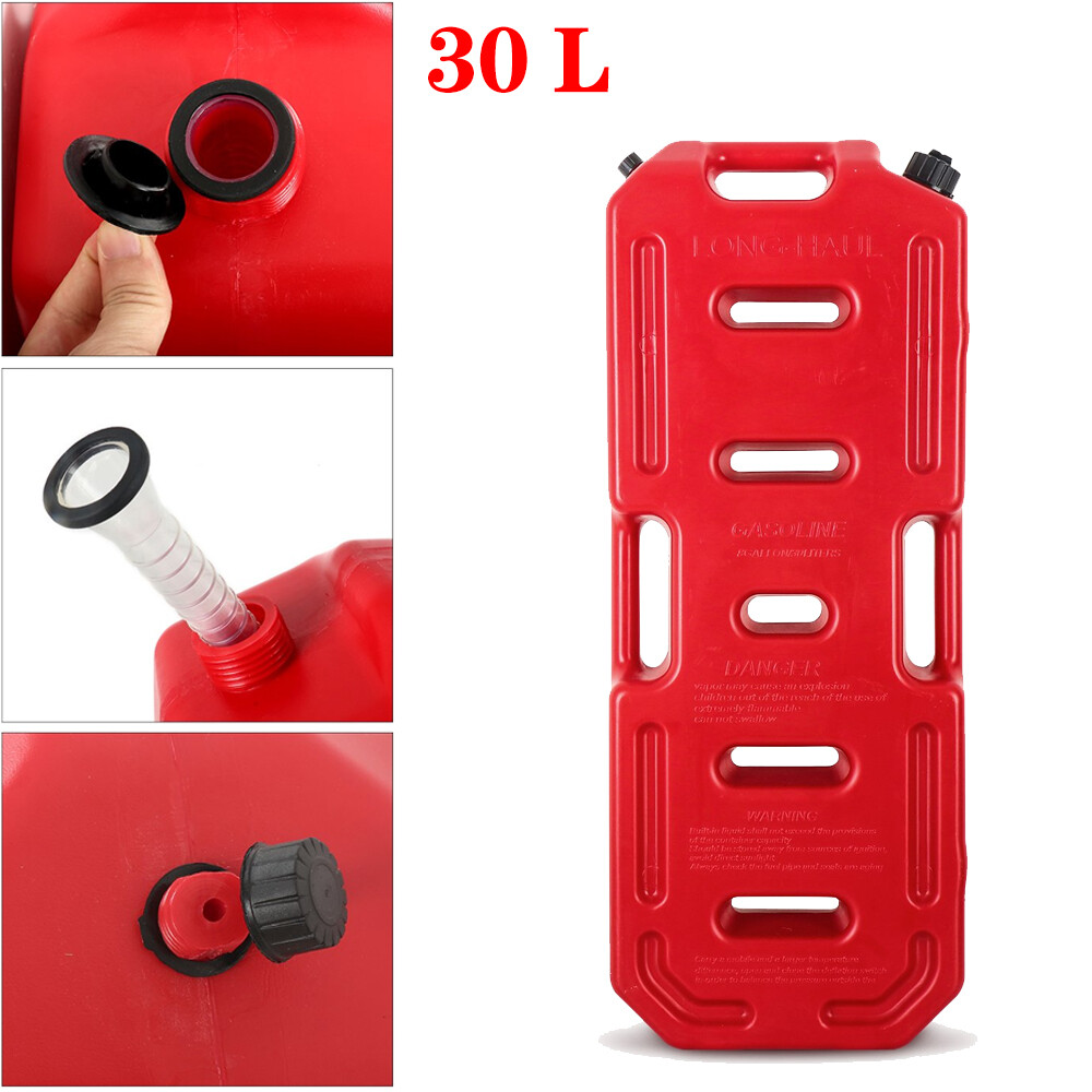 30L Oil Can Gas Container Pot PE Gasoline Anti-static Fuel Tank Pack 8 Gallon US