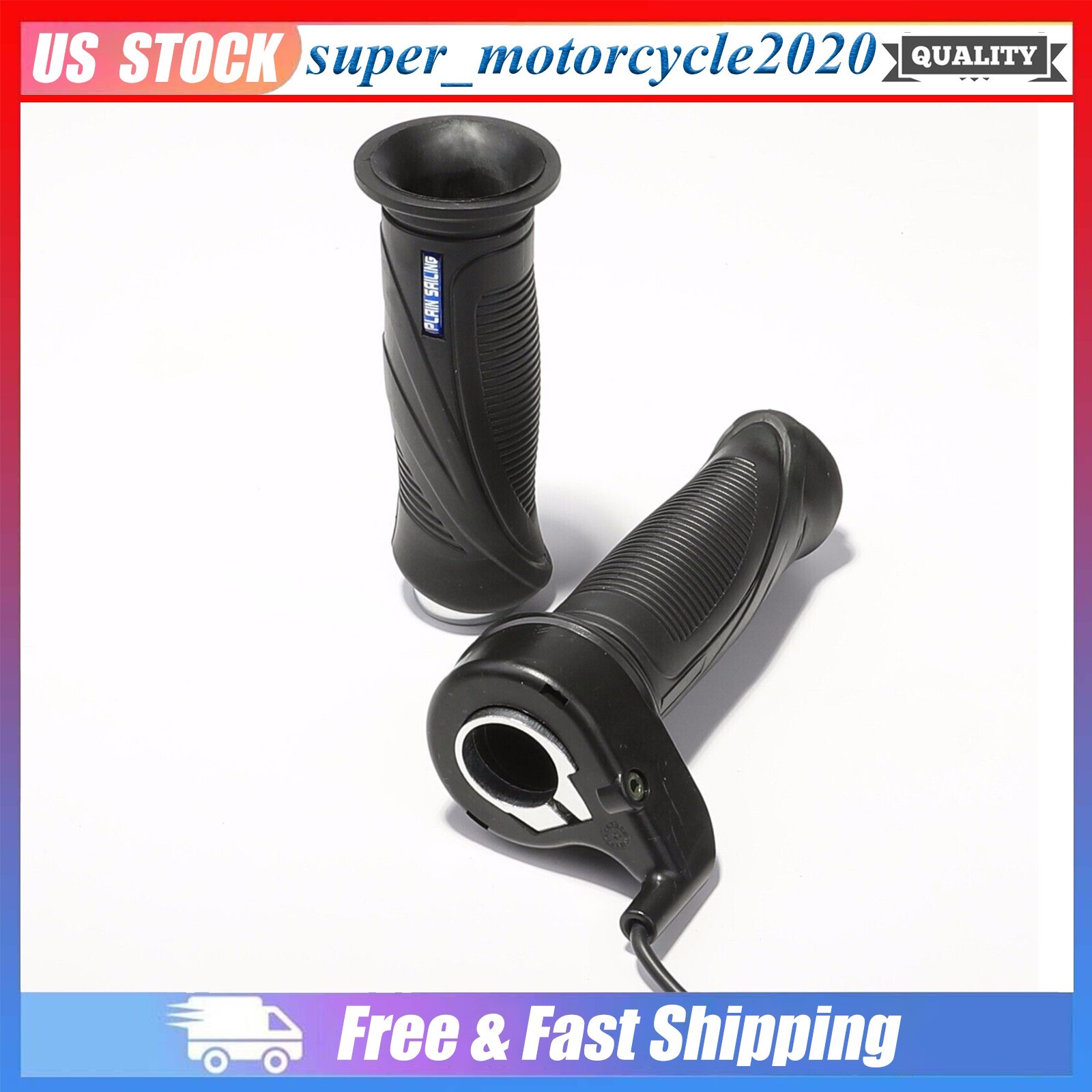 12/24/36/48v Universal Electric Scooter Twist Throttle Grip Handlebar For ATV