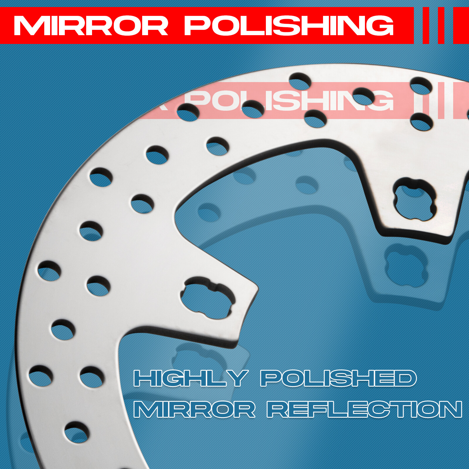 2Pcs 11.8″ Front Brake Rotors Polished For Harley Touring Street Electra Glide