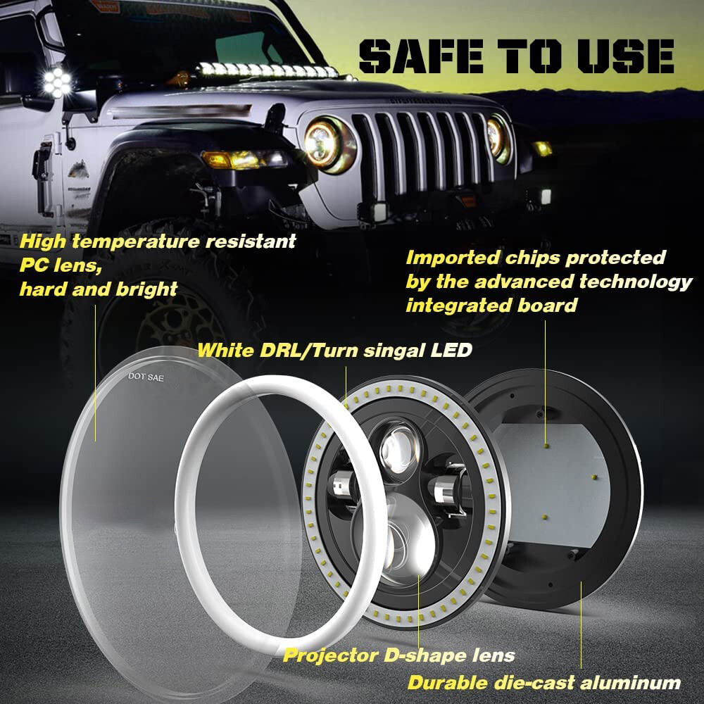 LED Headlight Kit For Suzuki Intruder Volusia VS VL 700 800 1400 1500 Boulevard