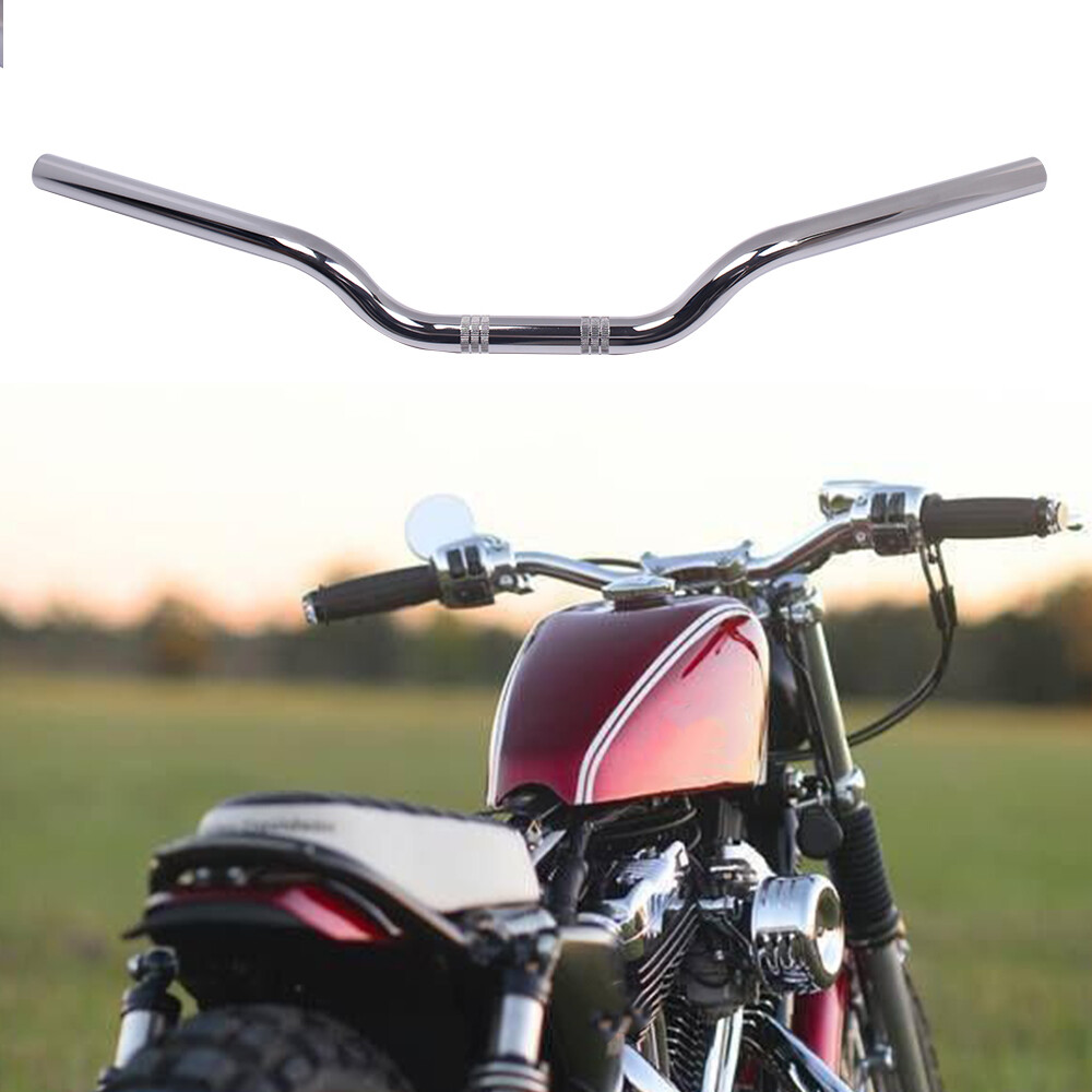 1″ Motorcycle Tracker Handlebar Drag Bar For Harley Softail Dyna Sportster XL883