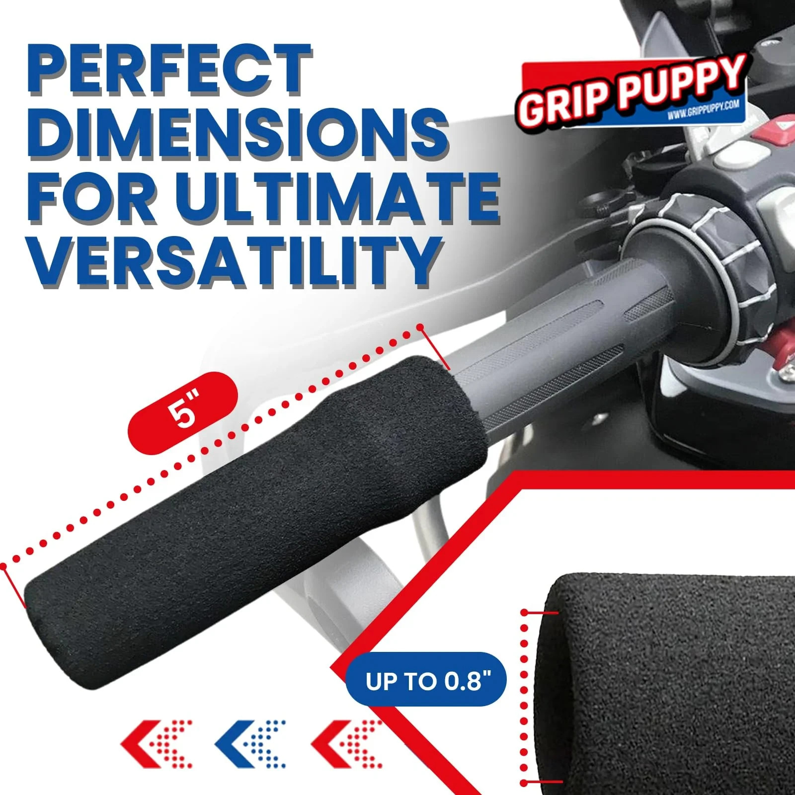 Grip Puppy Comfort Grips for Kawasaki Motorcycles | 5 Year Warranty