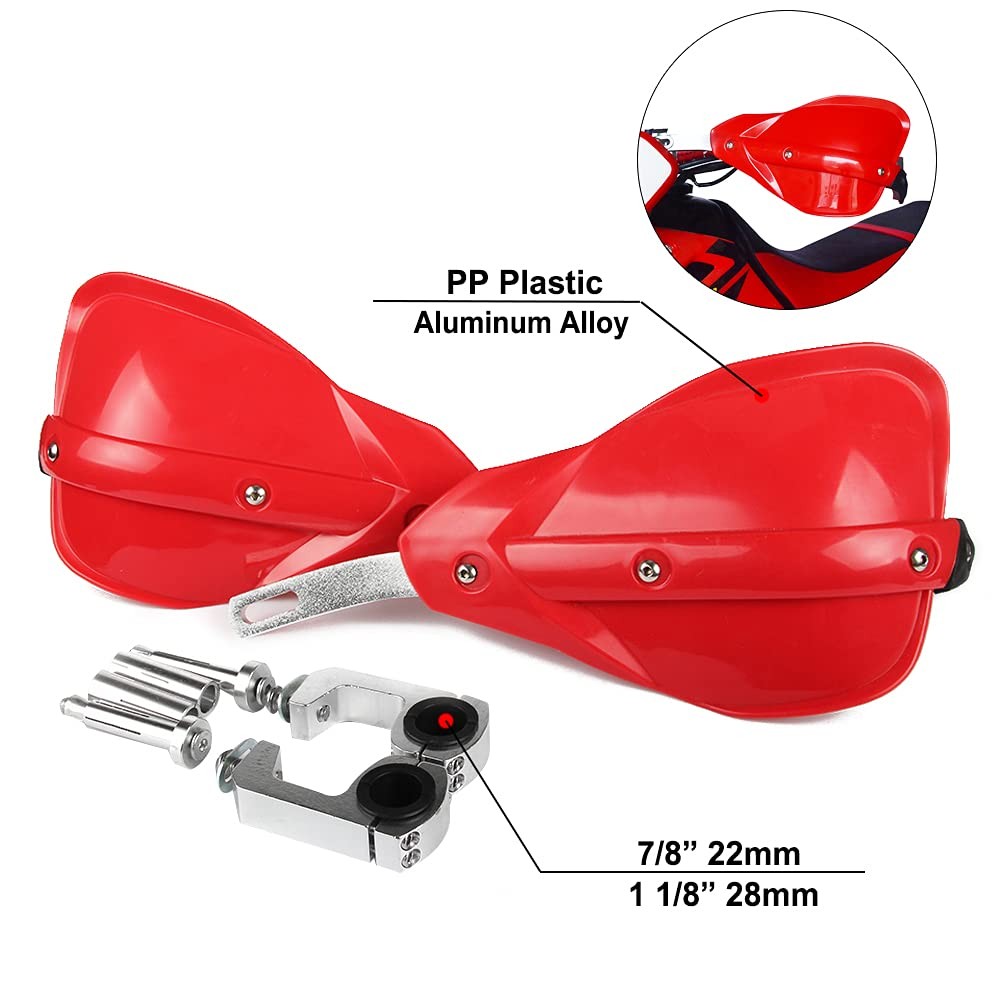 Hand Guards Dirt Bike Handguard 7/8″ 1 1/8″ For CRF CR Dirt Bike ATV Motocross