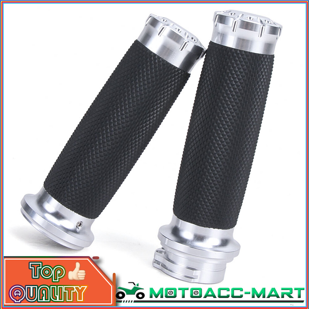 1” Motorcycle Handlebar End Hand Grips For Harley Yamaha Suzuki Honda Univresal