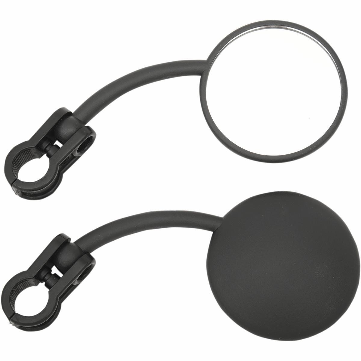 Emgo Easy Clamp-On Enduro Mirror Set Motorcycle Street Bike 20-64586 0640-1059