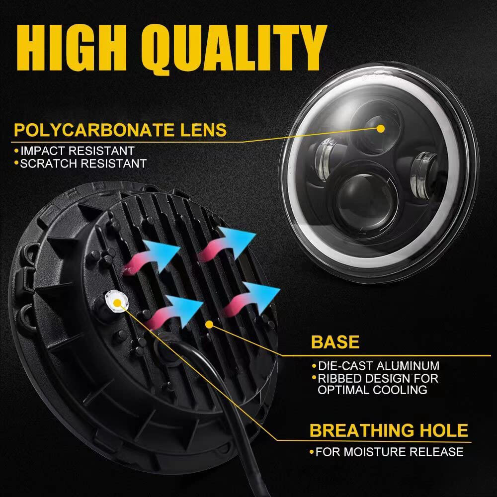 LED Headlight Kit For Suzuki Intruder Volusia VS VL 700 800 1400 1500 Boulevard