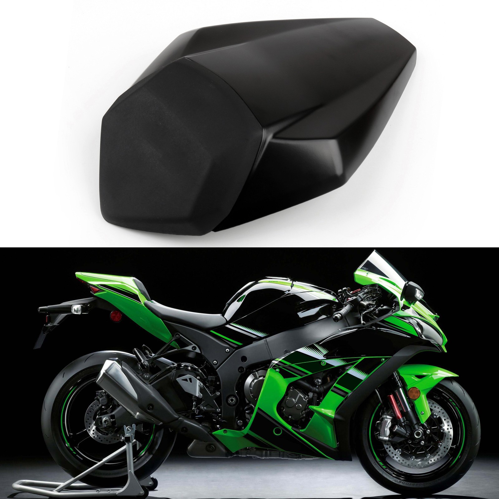 Rear Seat Cover Cowl For Kawasaki Nijia ZX10R ZX10-R 2016-2024 MBlack