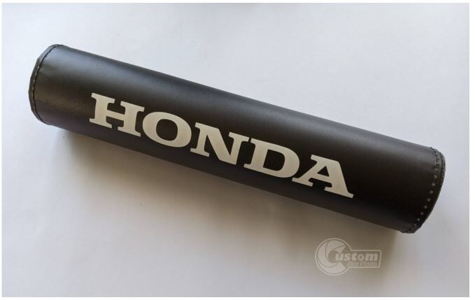 Honda Vintage Design Motorcycle Bar Pad 10″ Black Matte Finish