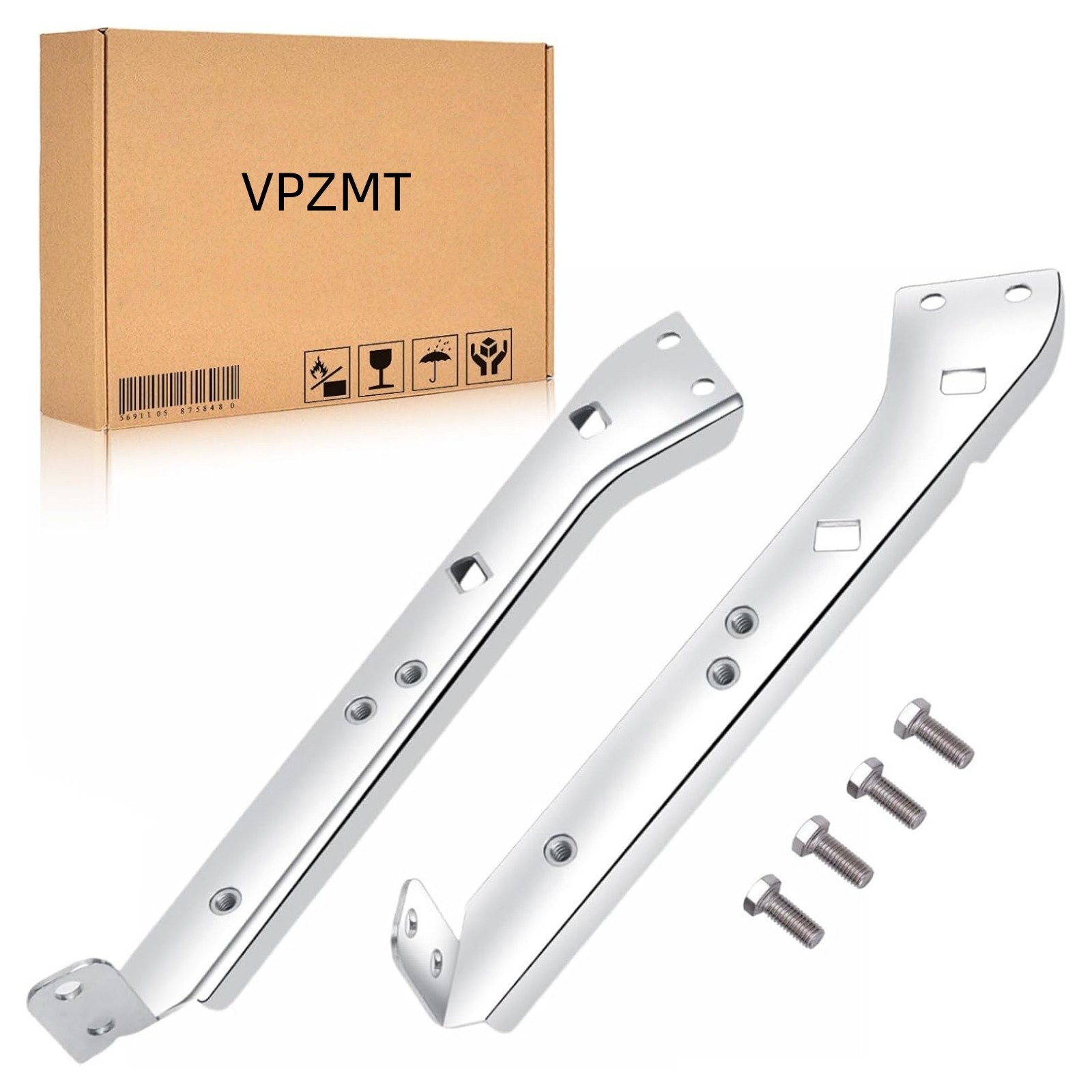 Chrome Saddlebag Rail Support Bracket Left & Right Side Fit for Harley Touring