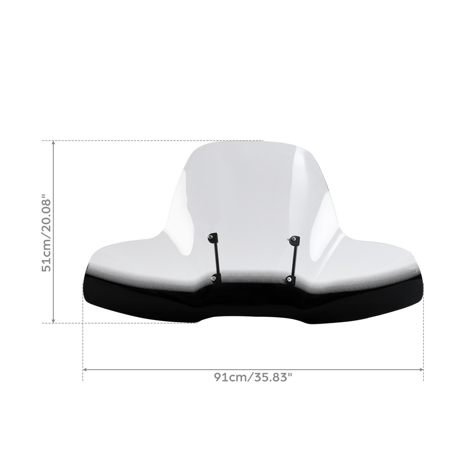 Large Windshield Windscreen For Polaris Arctic Cat Honda Yamaha Kawasaki Can-Am