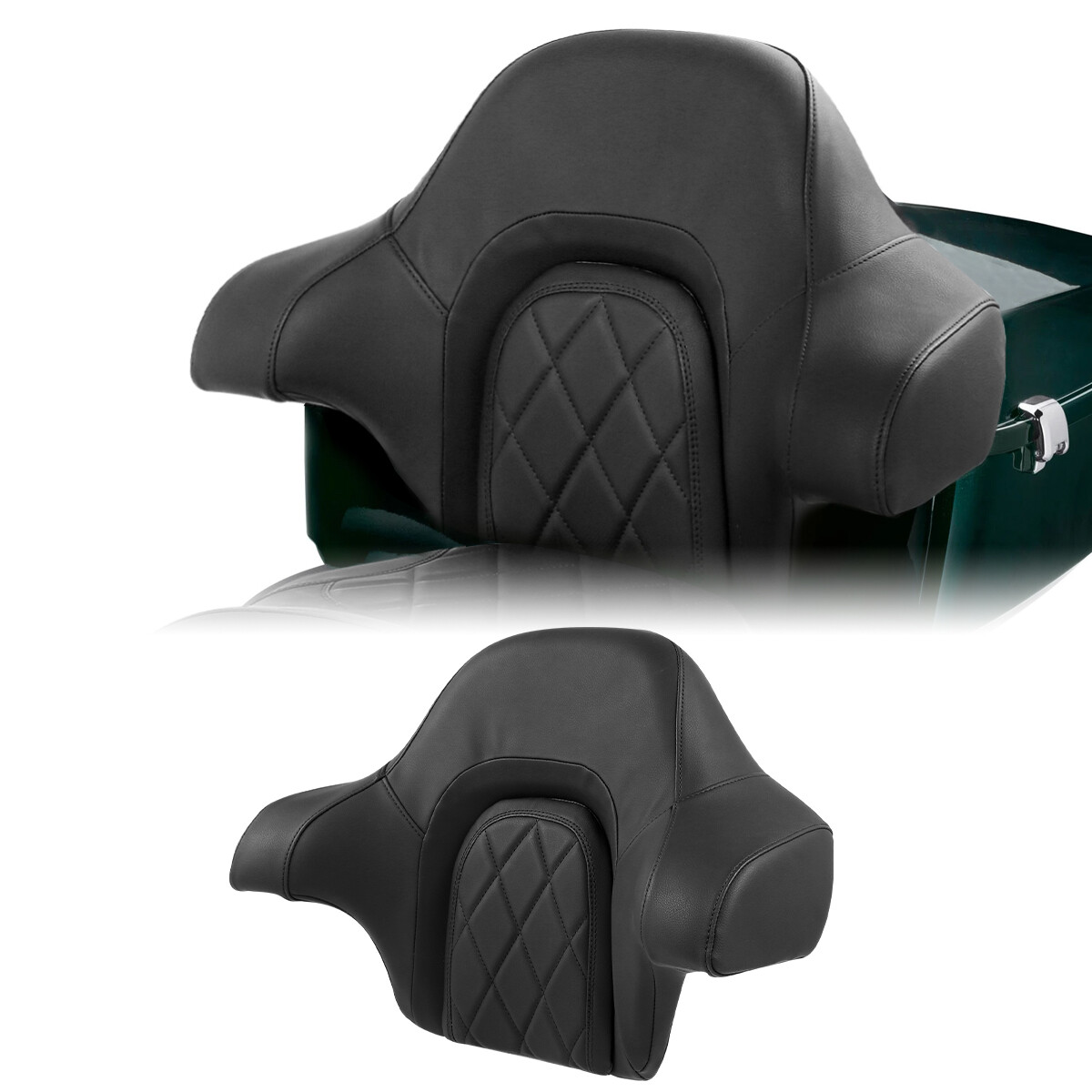 Wrap Around King Passenger Backrest Pad Fit For Harley Touring Glide 2014-2023