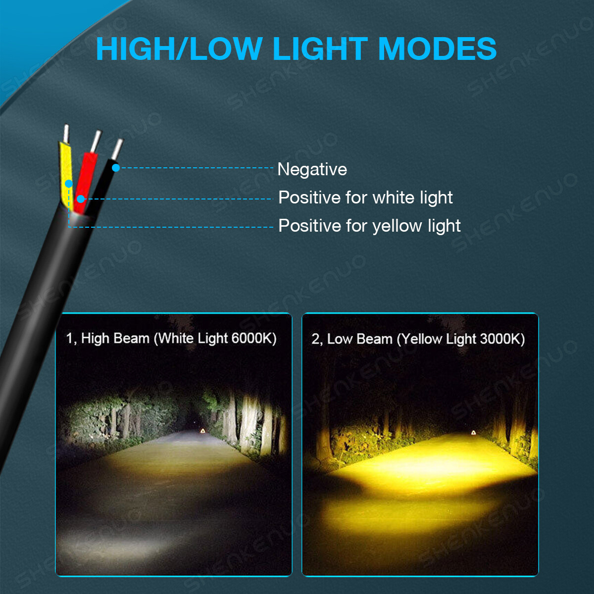 Owl LED Work Light Bar Fog Driving Spot Pods Off Road SUV ATV Truck Yellow White