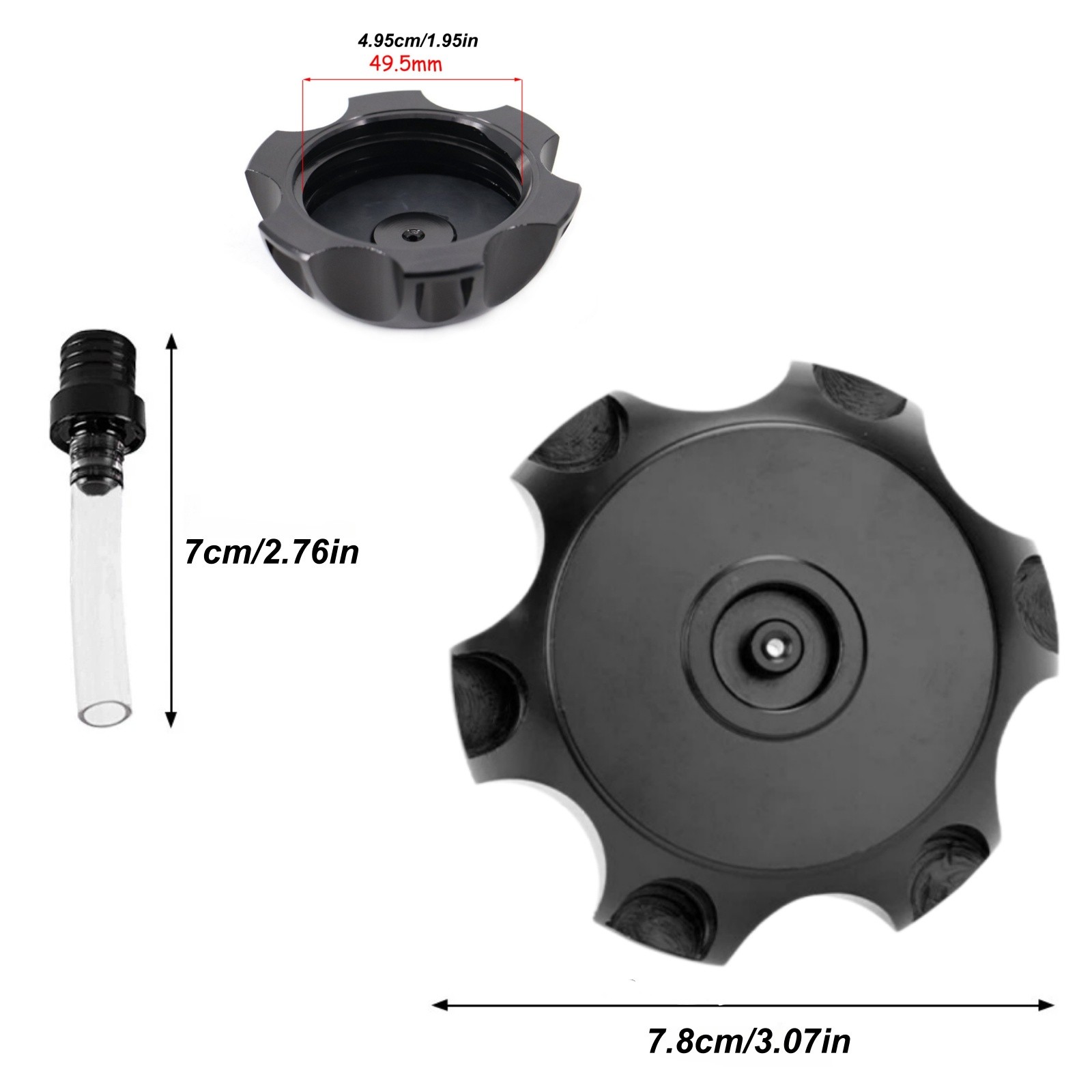 Fuel Tank Cap Vent Valve Breather Tube For Pole thief Bosul Dirt Bike Models
