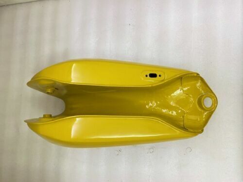 Fuel Gas Tank YAMAHA 250 DT / 400 DT Enduro, Yellow Painted Steel 1975 to 1977
