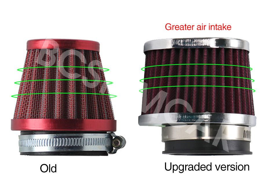 Motorcycle High Flow Air Intake Cleaner Filter Pods Kit High Performance Parts