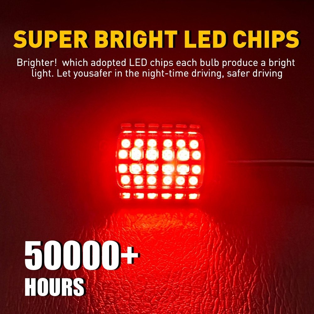 4x Light Rock 36-LED Underbody Red Bars Lamp for Chassis Universal Ambient light