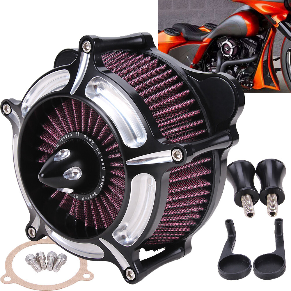 CNC Air Cleaner Intake Filter For Harley DYNA Softail Touring Street Road Glide