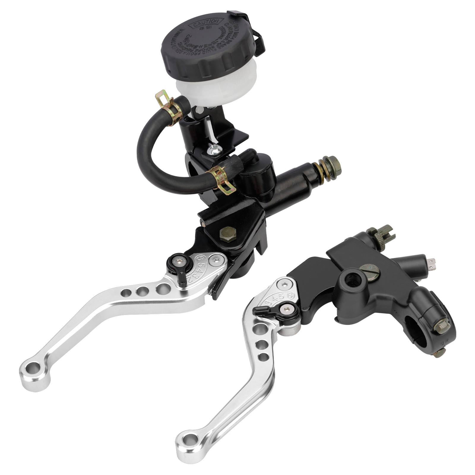 Brake Clutch Levers Master Cylinder Reservoir For Honda Suzuki Yamaha Kawasaki