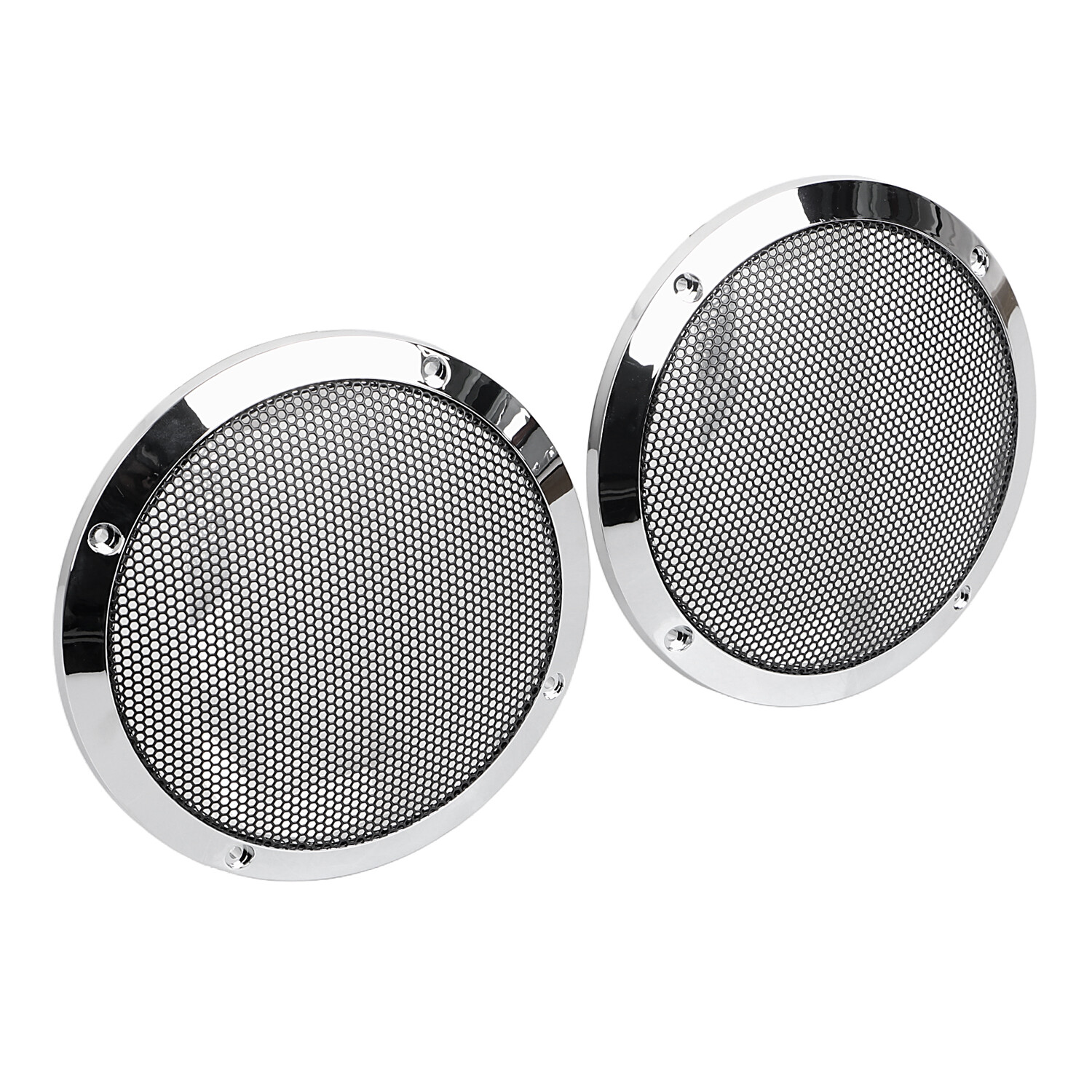 6.5″ Saddlebag Lid Speaker Grill Cover For Harley Electra Street Road Glide King