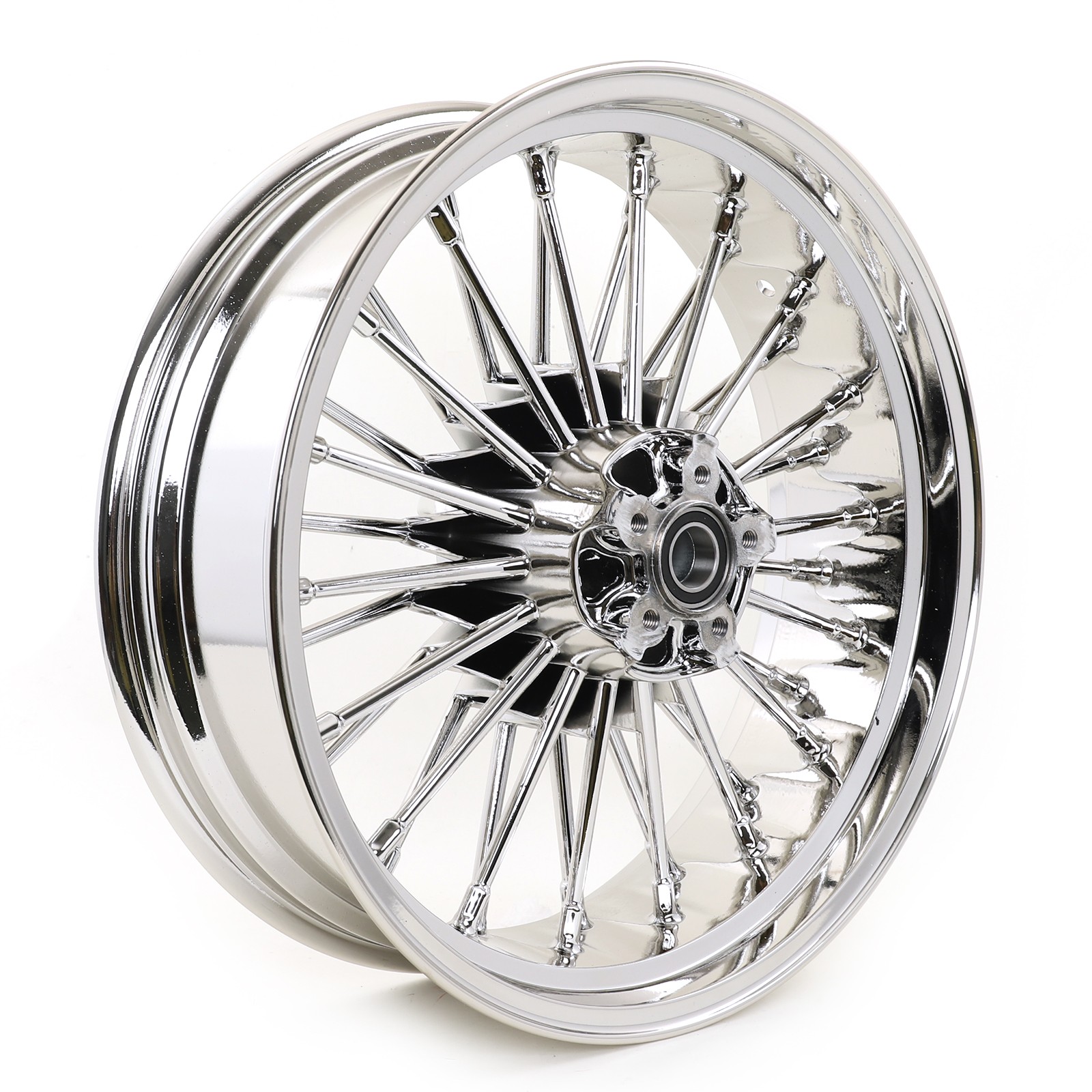 For Harley Heritage Softail Classic 21×2.15 18×5.5 Fat Spoke Wheels Night Train