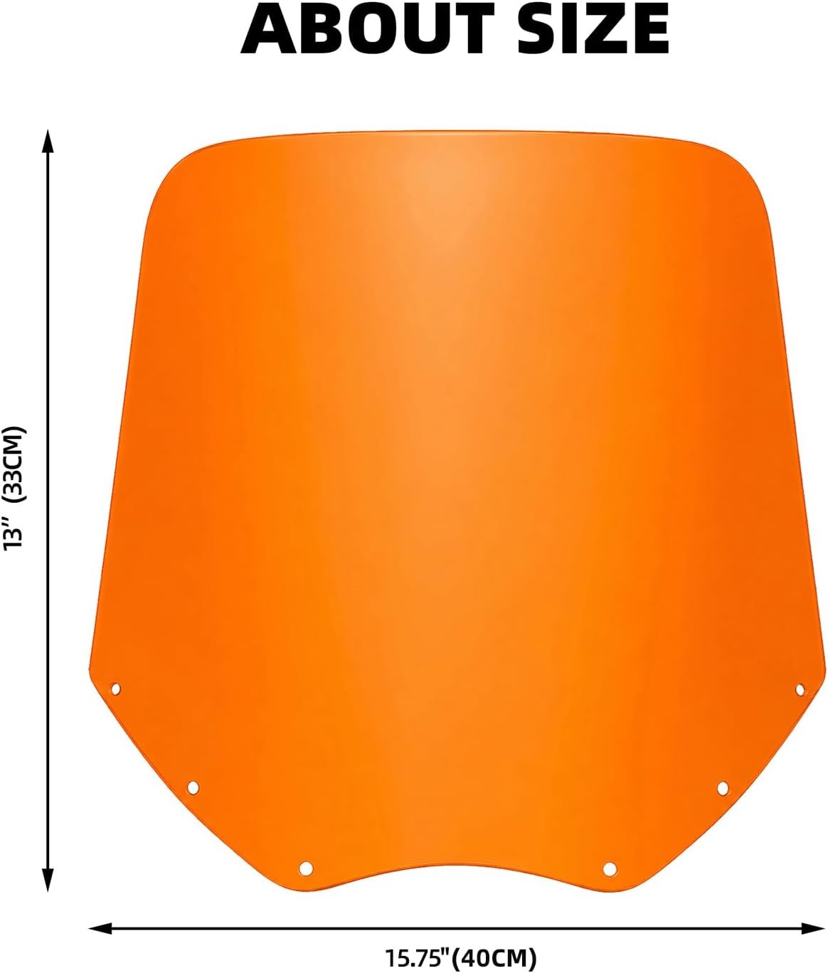 13″ Orange Windscreen Windshield For FATECIM Road Warrior Fairing 6021 6024 6033