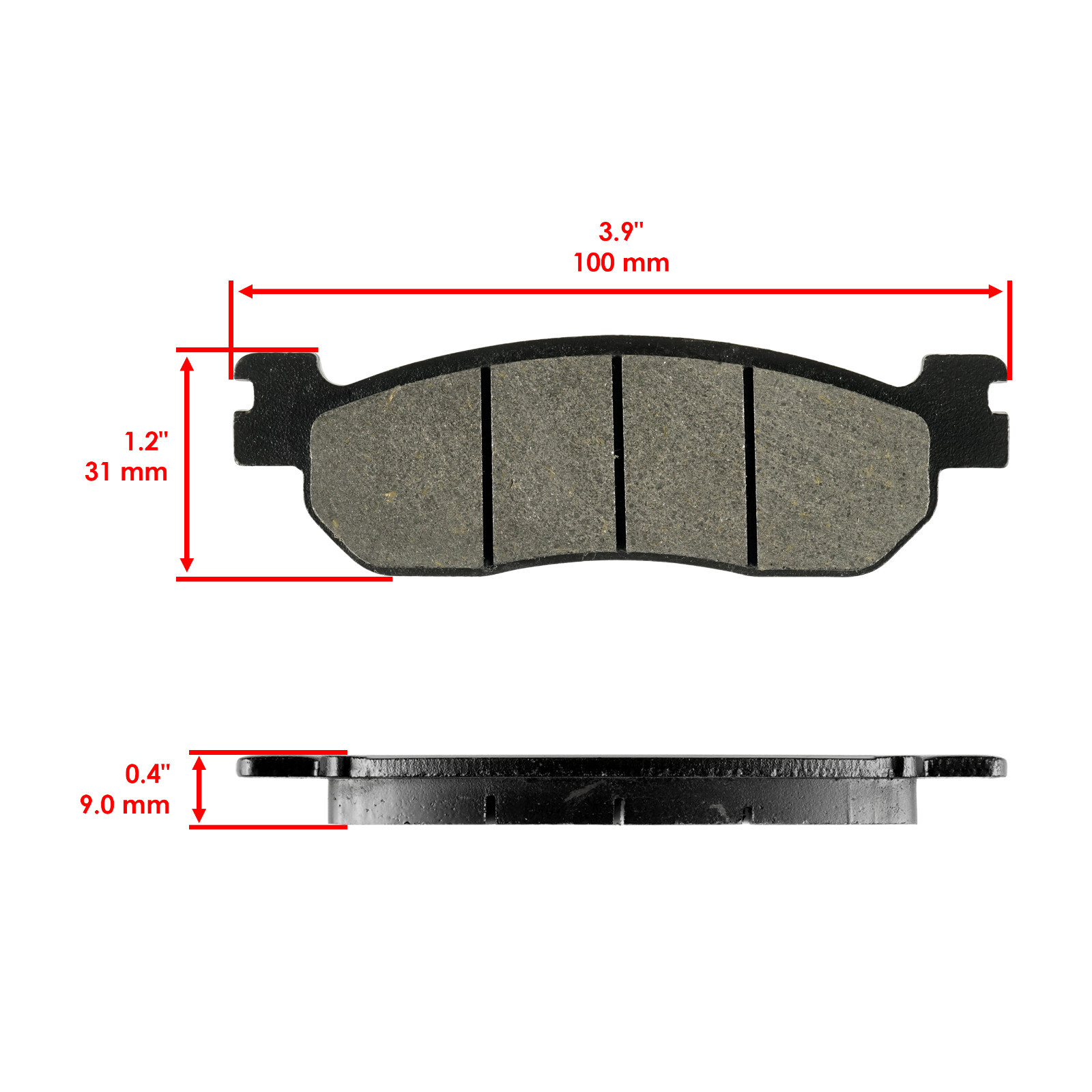 Front Brake Pads and Rear Brake Shoes for Yamaha TW200 Trailway 200 2001-2024