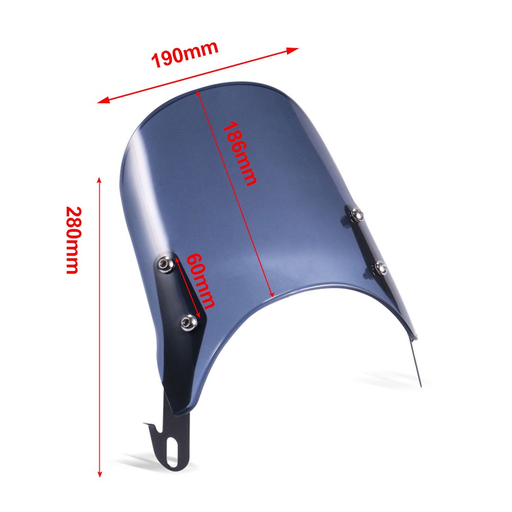 Motor 5-7” Headlight Windshield Windscreen Fairing For Suzuki For Yamaha Clear