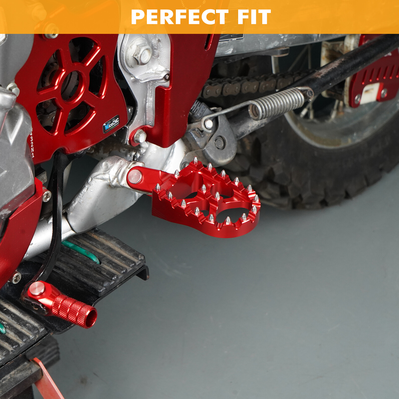 Foot Pegs Footrest For Honda XR650L 1993-2025 XR650R 2000-2007 XR600R 1988-2000