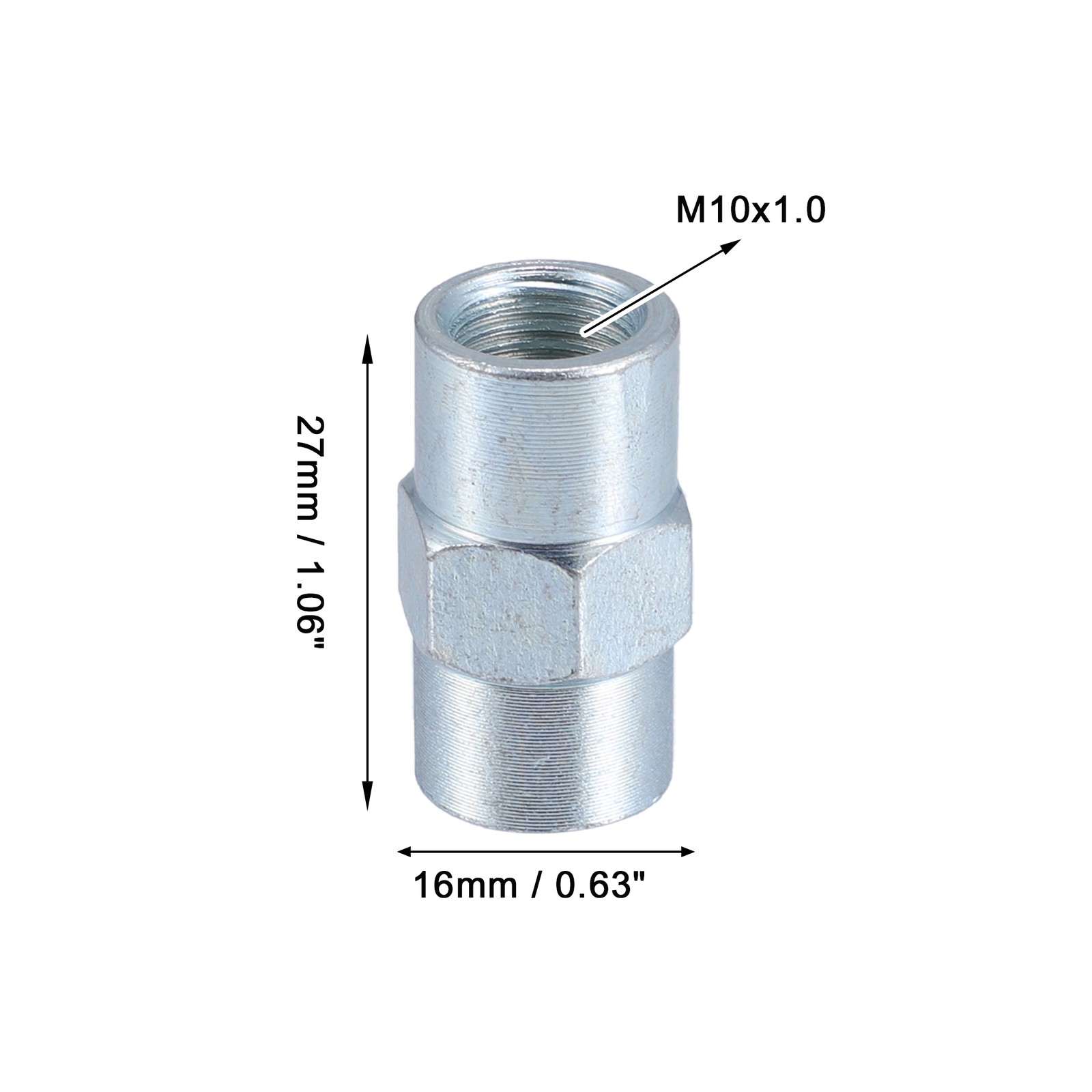10pcs Motorcycle Brake Line Tube Fittings M10x1mm for 3/16 Hydraulic Brake