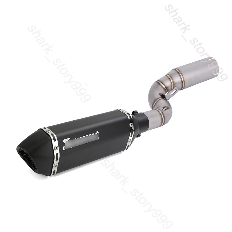 Exhaust Mid Pipe Black Muffler Modified for Duke 390 250 125 SMC R 2025 2026