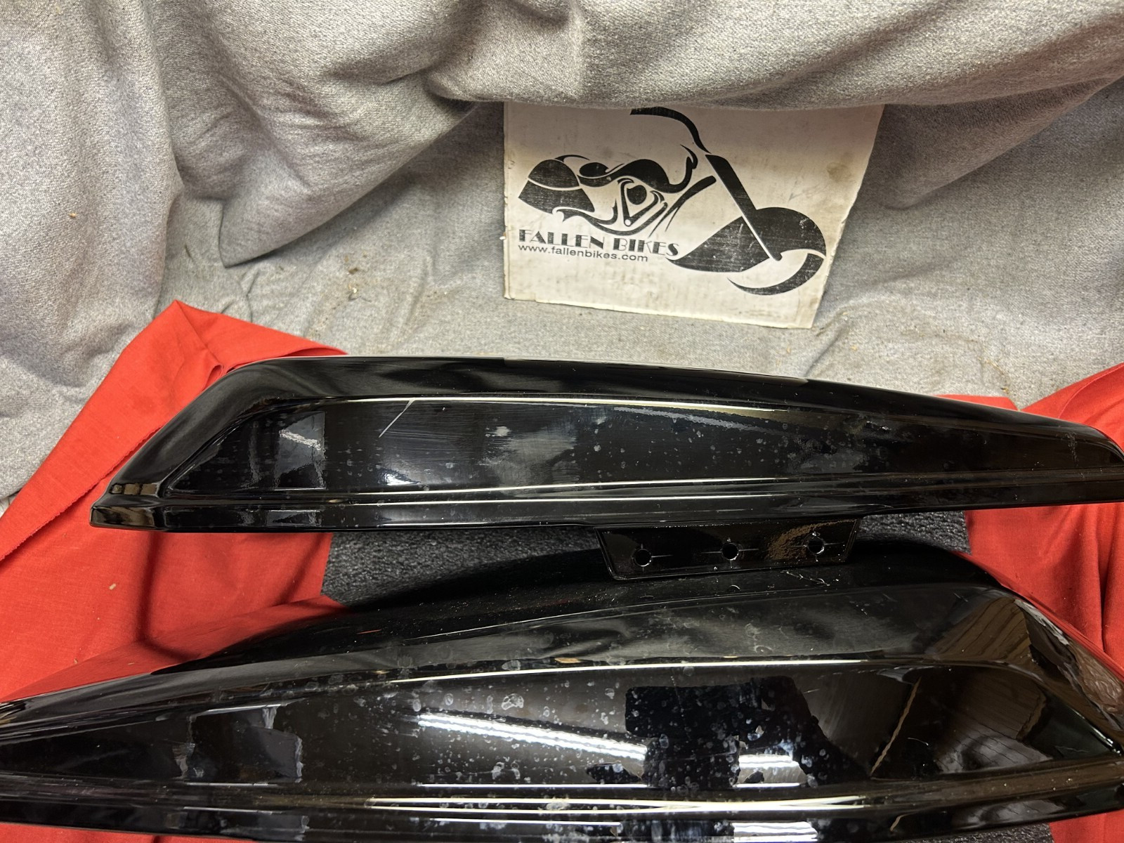 GENUINE HARLEY TOURING 24-UP CVO VIVID BLACK SADDLEBAG LIDS 90202455 90202454