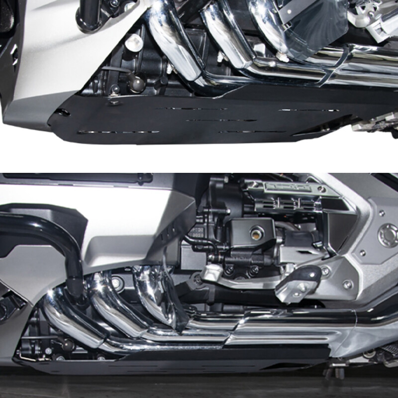 Black Aluminum Skid Plate for 2018-2025 Honda Goldwing GL1800 Front Lower Cover