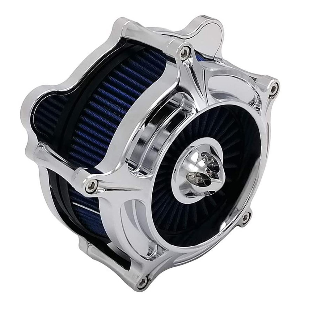 Turbine Air Cleaner Intake Filter for Harley Touring 24-up Softail 25 Fitment-E