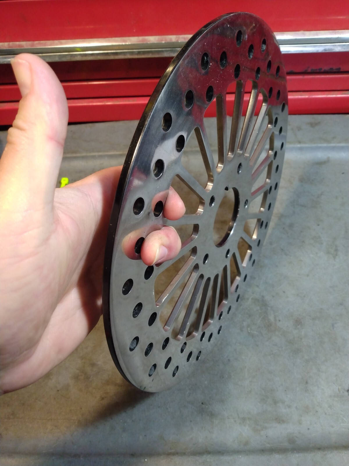 03 Harley Davidson Dyna Super Glide FXD Brake Rotor DNA 11.5 INCH Chrome FRONT