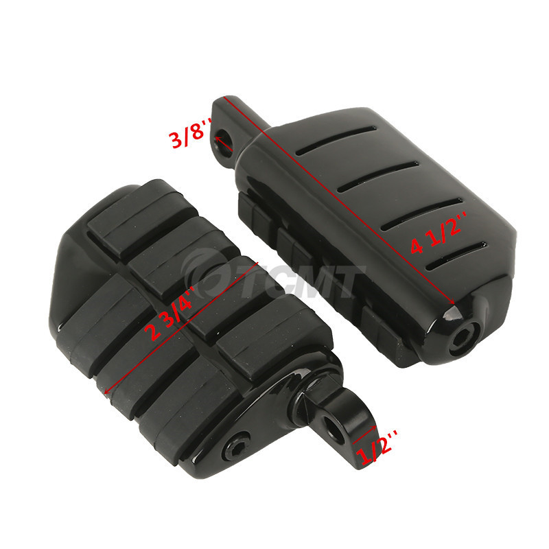 1.25″ 32mm Highway Engine Guard Long Angled Foot Pegs Mount For Harley Glide